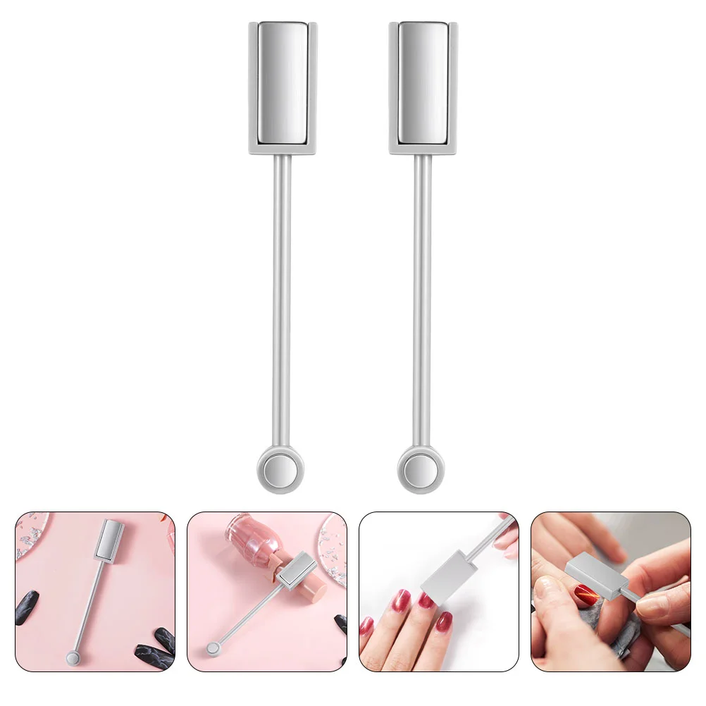 

Наклейка для ногтей, магнитная пластина для маникюра, для салона, кошачий глаз, студийные инструменты с двумя головками