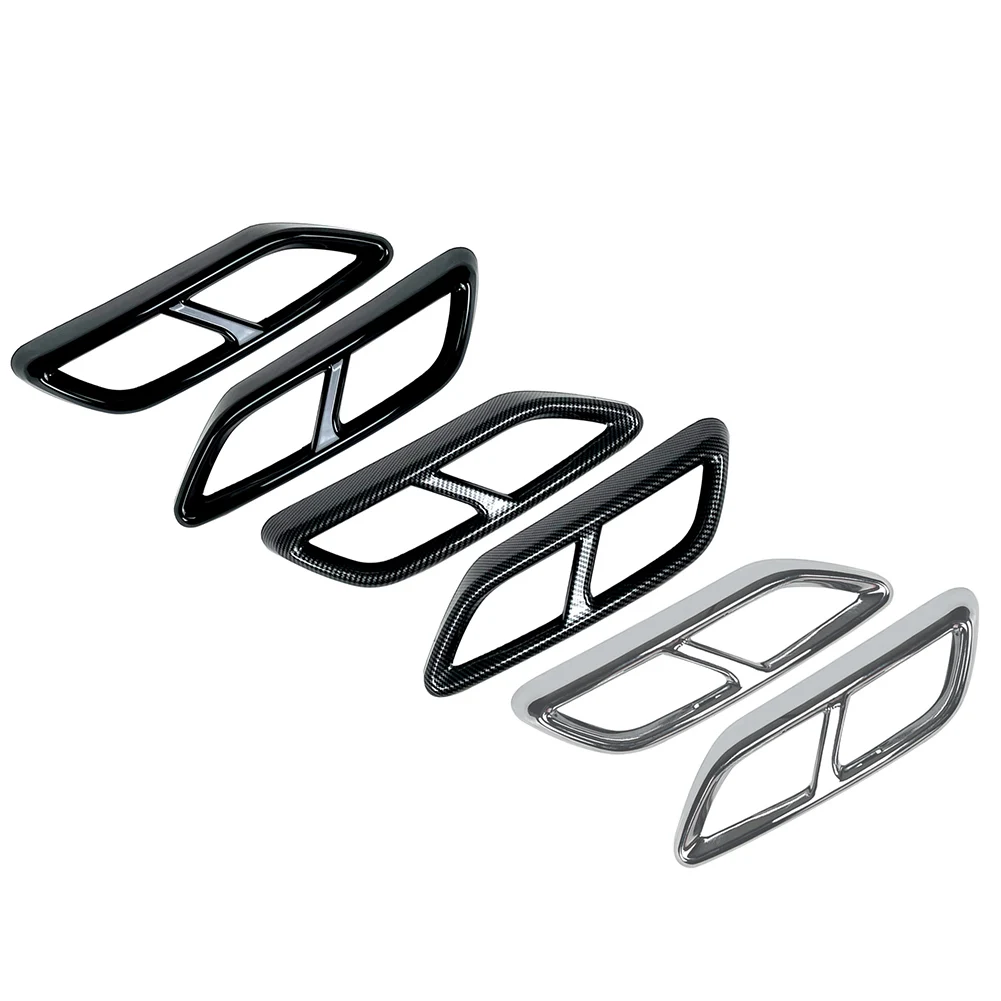 2 шт. декоративные насадки на глушитель выхлопной трубы для Audi A3 8Y S Line Sportback Sedan 2021