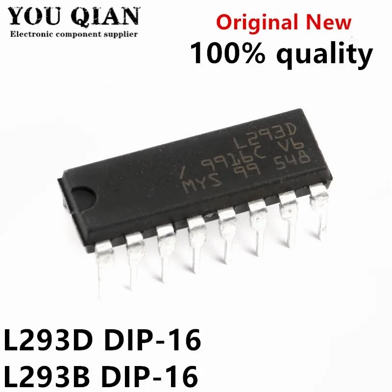 10 шт. чип шагового драйвера L293D L293B L293 293 DIP-16 IC 100% новинка | Электронные компоненты и