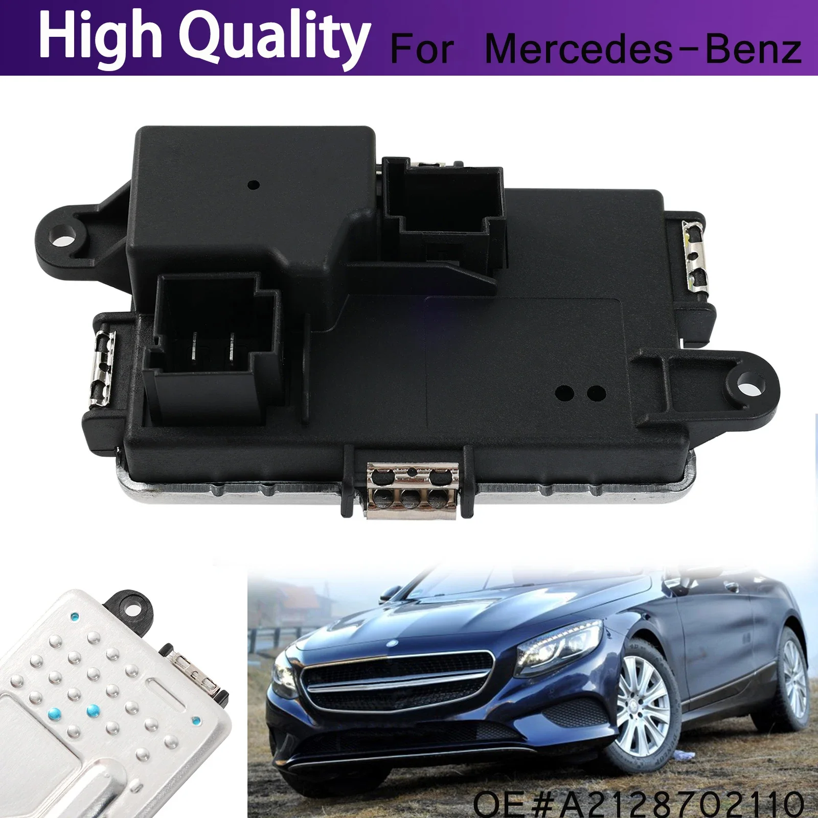 Резистор вентилятора отопителя для Mercedes-Benz C-Class W204 S204 CLS C218 X218 E-Class W212 A207 S212 973-107 A