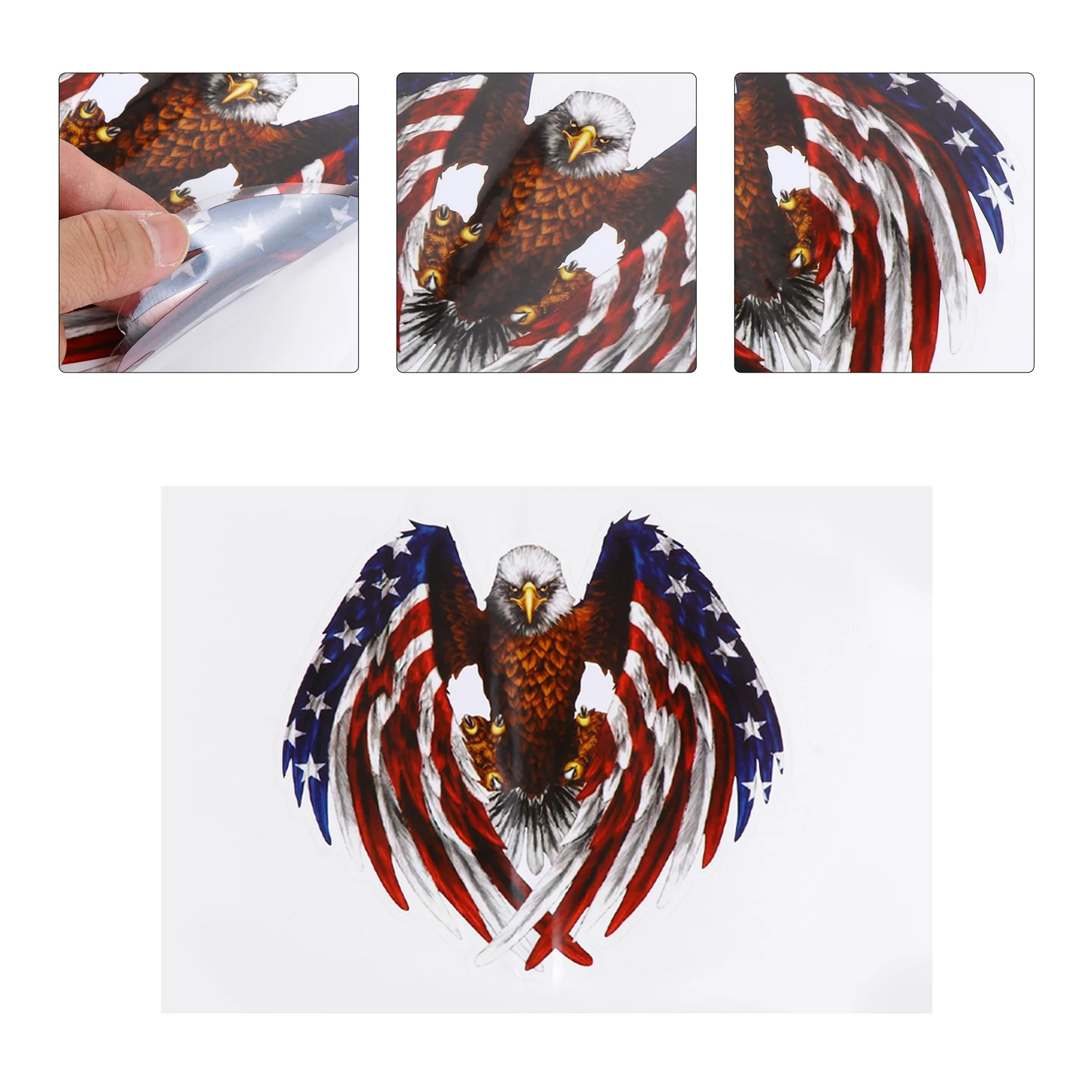 

Car Decals Eagle Decal Sticker Flag Usa Biker Bumper Luggage American Stickers Shadow Hawks Auto Bald