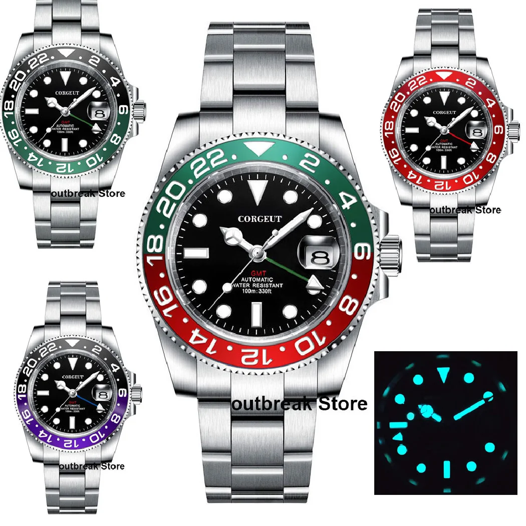 

Мужские механические наручные часы с сапфировым стеклом, цвета хаки