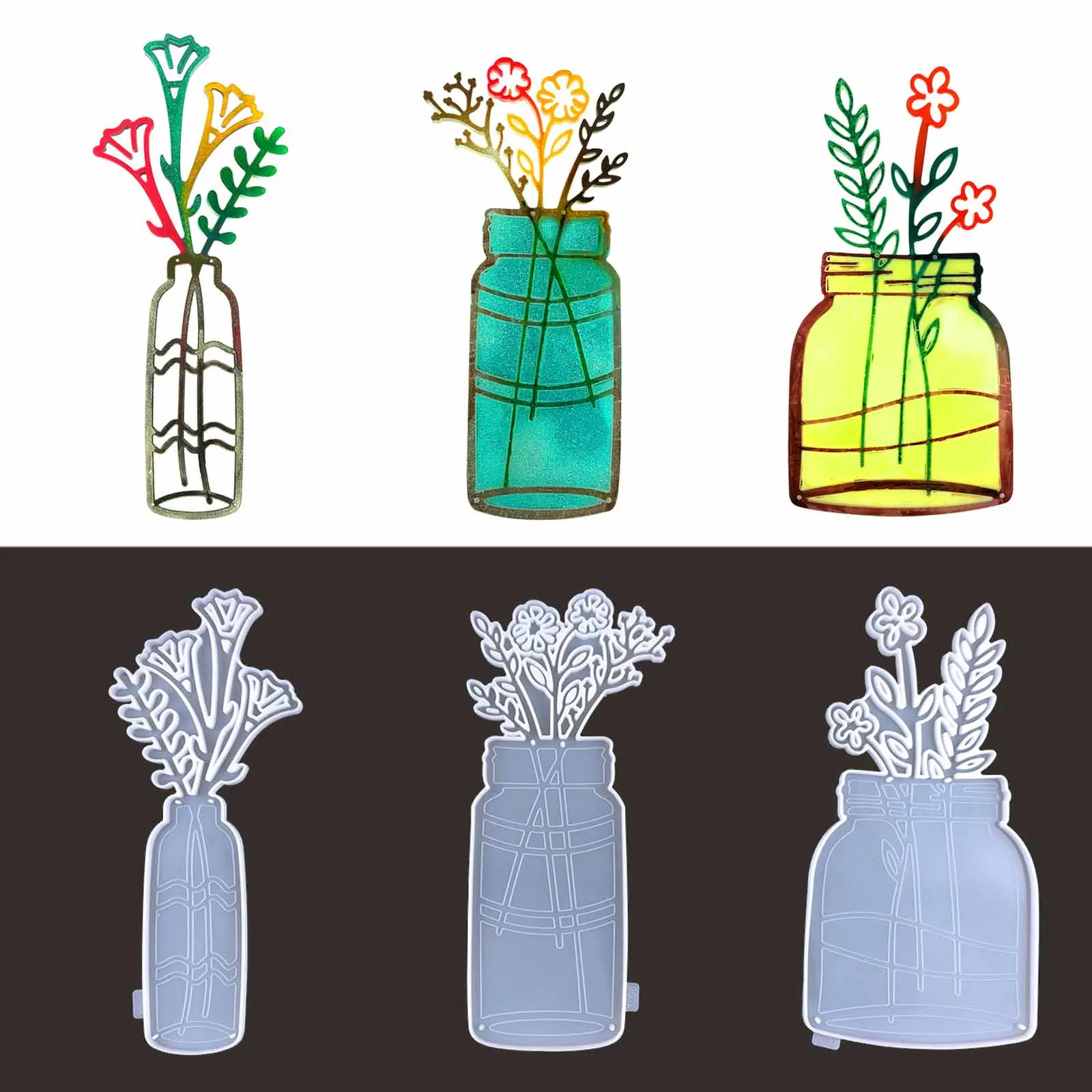 

Силиконовая форма в форме вазы, «сделай сам», настенное украшение в скандинавском стиле для гостиной, форма из искусственной смолы