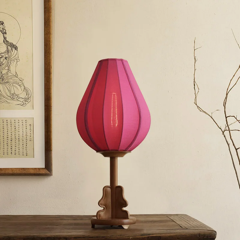 

New Chinese decorative desk lamp, bedroom bedside lamp