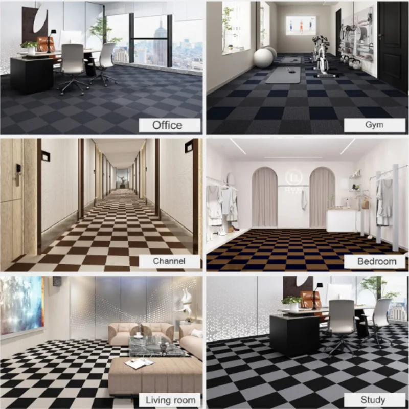 30 см самоклеящийся серый ковер напольный коврик 1-40 шт. полностью покрытый