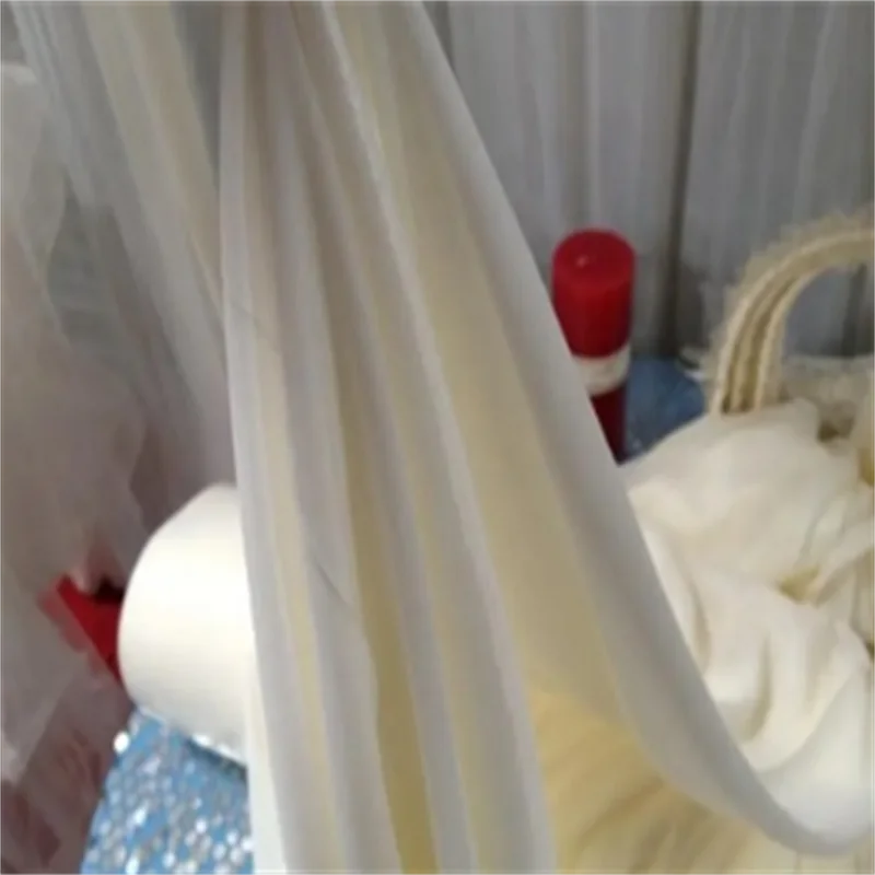 Роскошный чистый белый свадебный фон 10 x 20 футов сценическая занавеска с