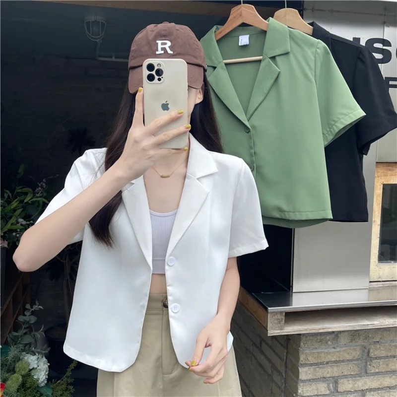 

Temperament suit jacket niche design loose short casual top