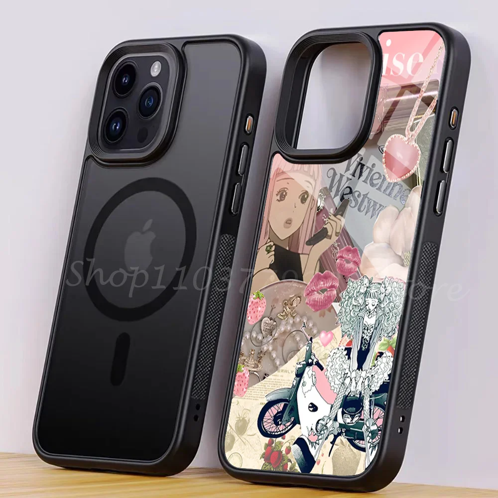 Anime Paradise Kiss Miwako Phone Case Strong Magnetic For IPhone 16 15 14 13 Pro Max 11 12 Mini Alex Mirror Magsafe Wireles
