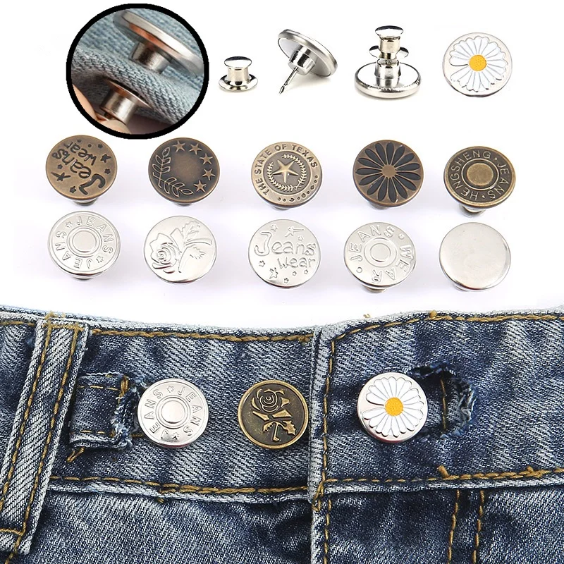 

5 10 шт., металлические пуговицы для брюк