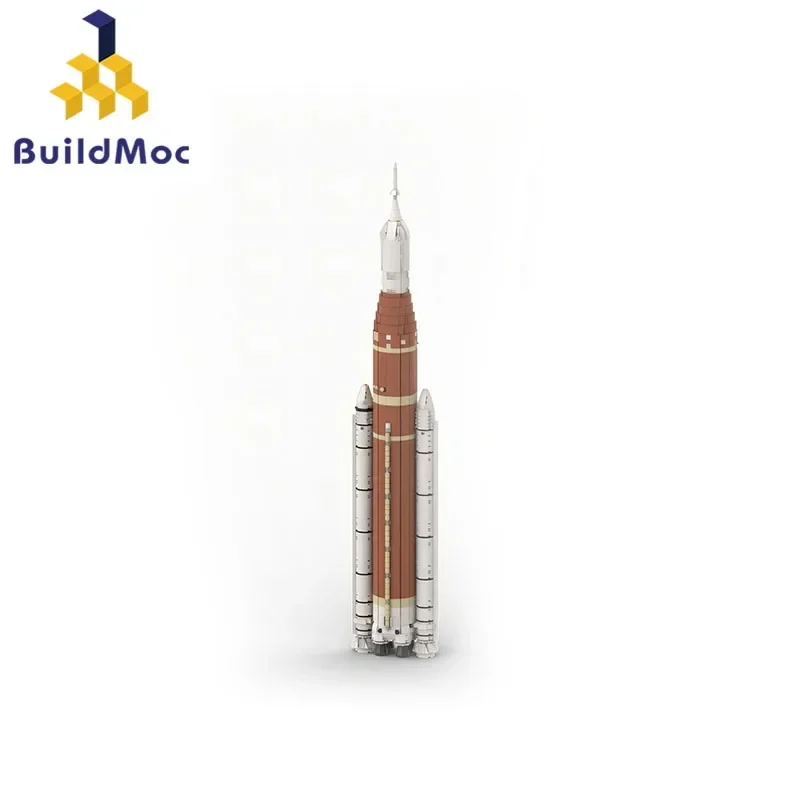 BuildMoc большой размер конструктор Launch SLS Artemis Rocket 1 космическая система перевозки
