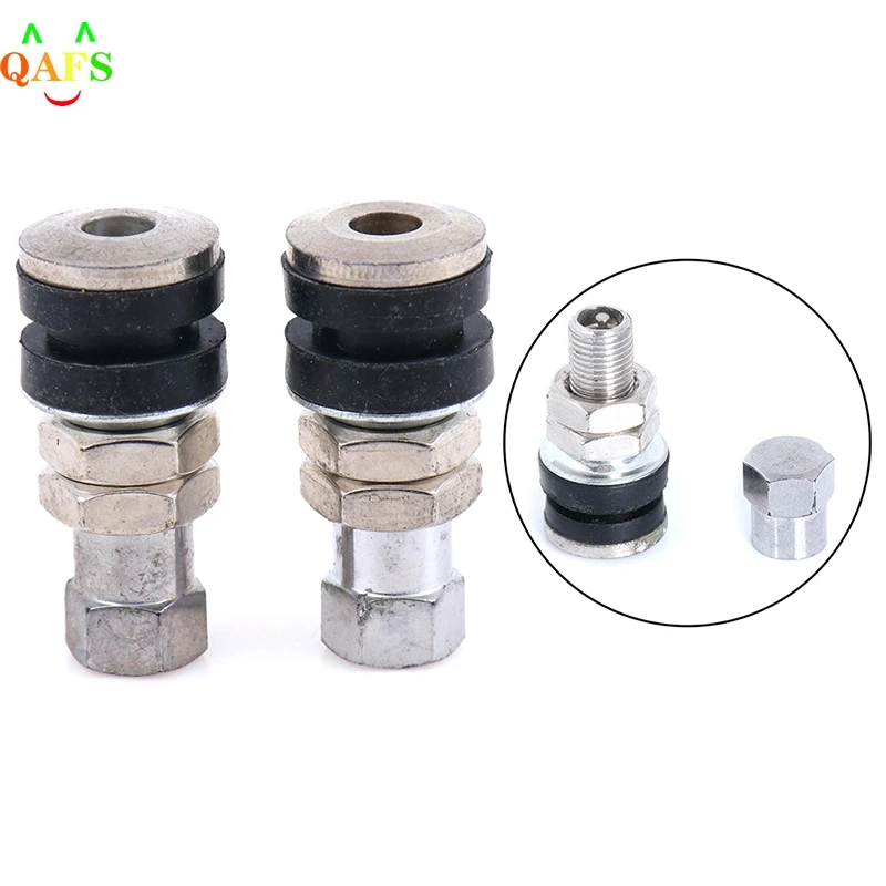 

Motorcycles Tire Valve Dust Cap Tubeless Wheel Scooter TR161 2pcs Stem Electrombile Rim Stainless Steel Bolt