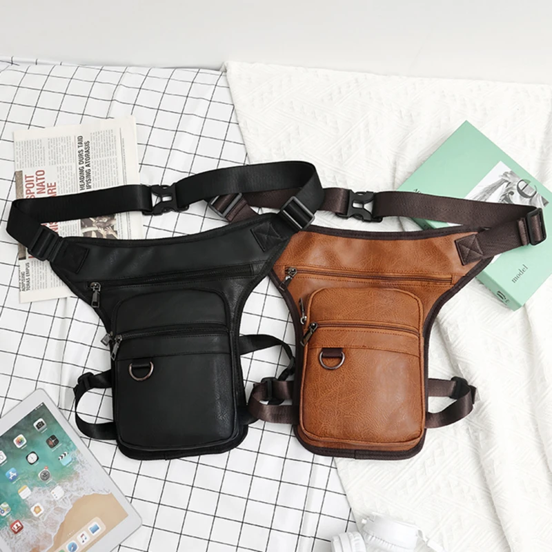 

Mens Sling Cross Body For Men Waist Bag Fanny Pack Drop Leg Bag ThighBag Pouch Tactical Motorcycle Riding Outdoor Sport