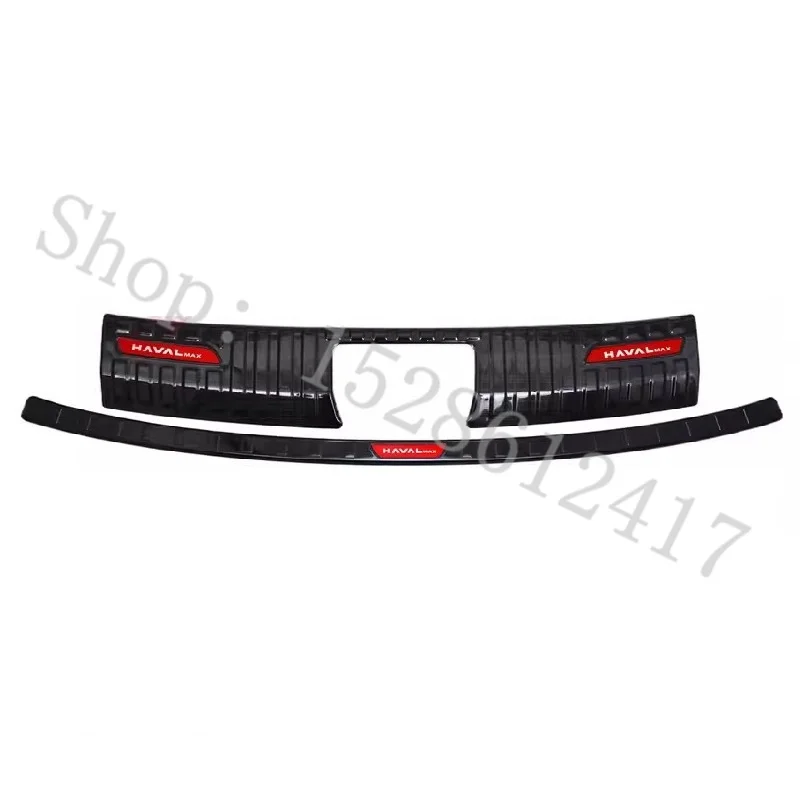 

for Great Wall Hover MAX 2023 2024 car styling Rear Door Bumper Protector sill plate/ Trunk Tread Plate Trim accessories