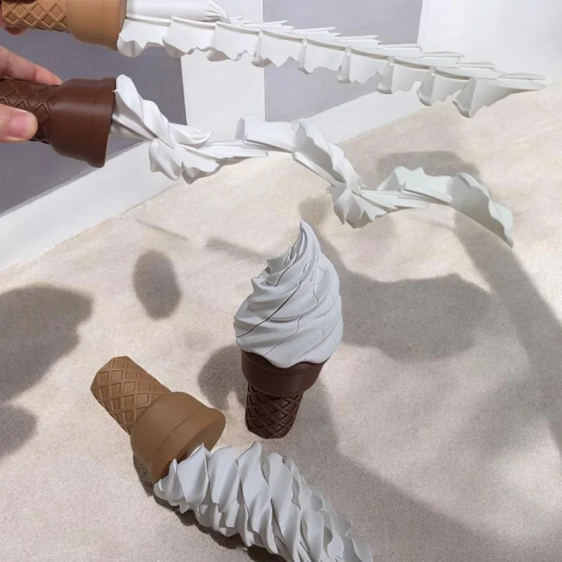 Фото 3D-печатный выдвижной меч-мороженое, забавный реквизит для розыгрышей, милый декоративный элемент для стола и дома, оригинальный подарок для друзей №4