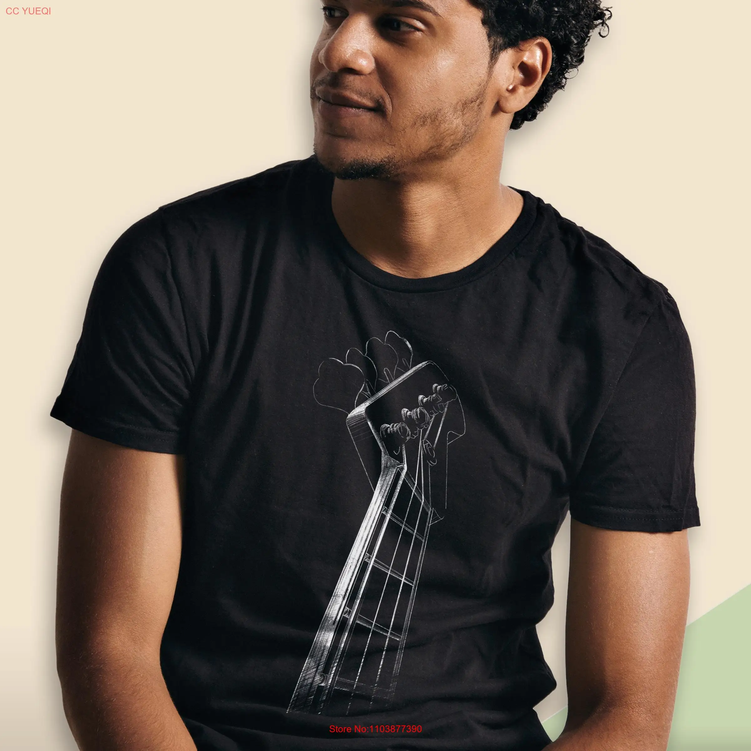 Рубашка для бас-гитары любителя музыки подарок учителю экологически чистая