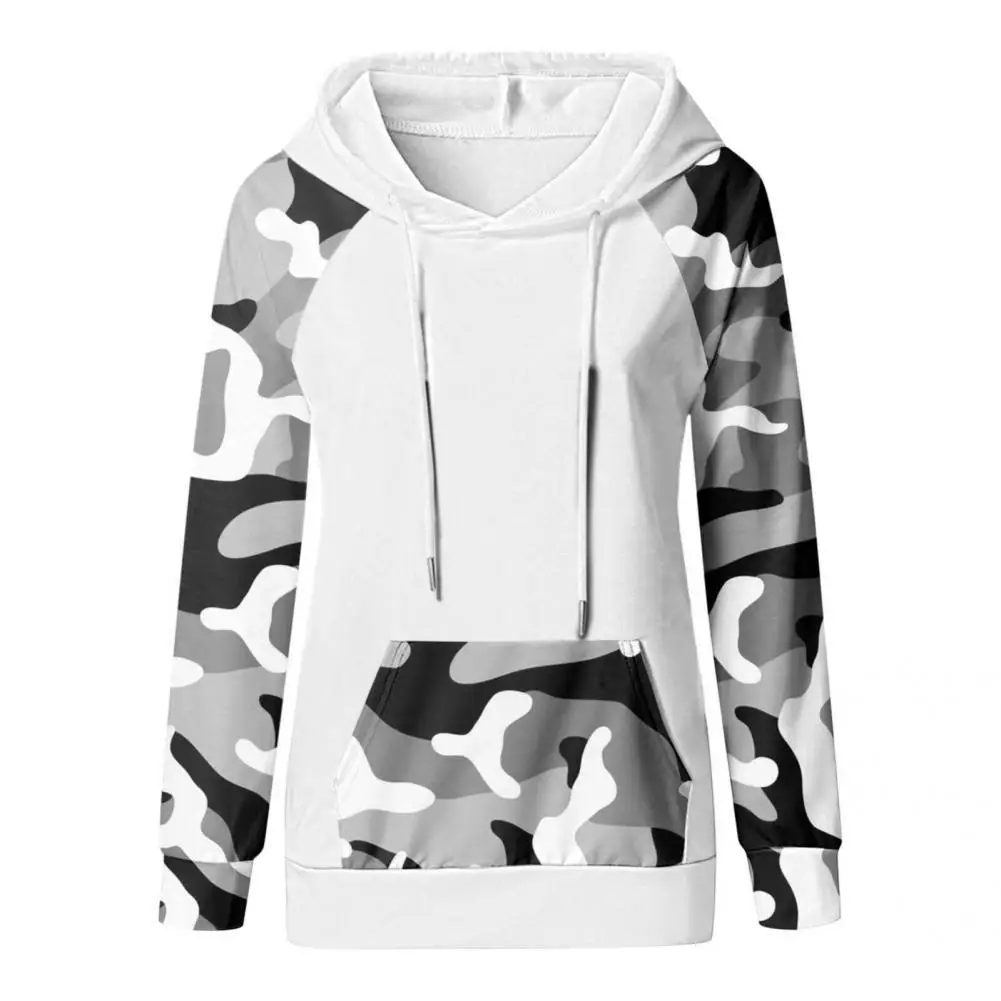 

Спортивная толстовка с длинным рукавом, Женская толстовка камуфляжной расцветки с кулиской, Женская толстовка с капюшоном