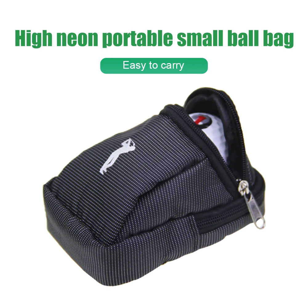 GLOOF 5pcs Lightweight Canvas Mini Golf Ball Holder Pouch Bag - Golf Tees Pouch Bag