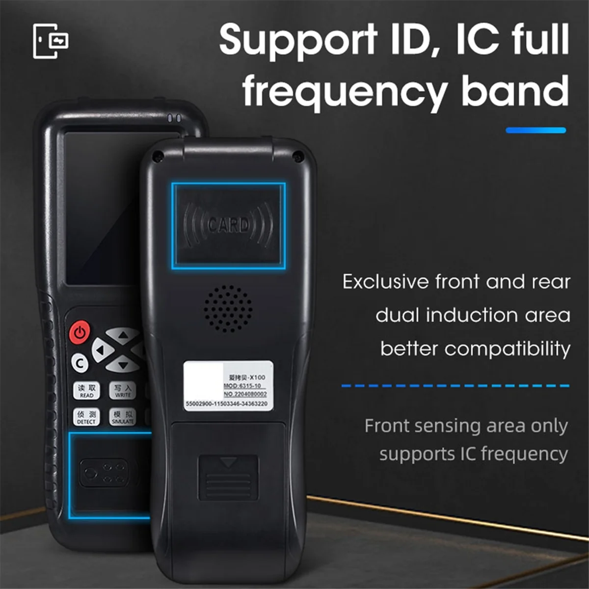 Считыватель смарт-карт записывающее устройство RFID копировальное X100 USB-порт карта