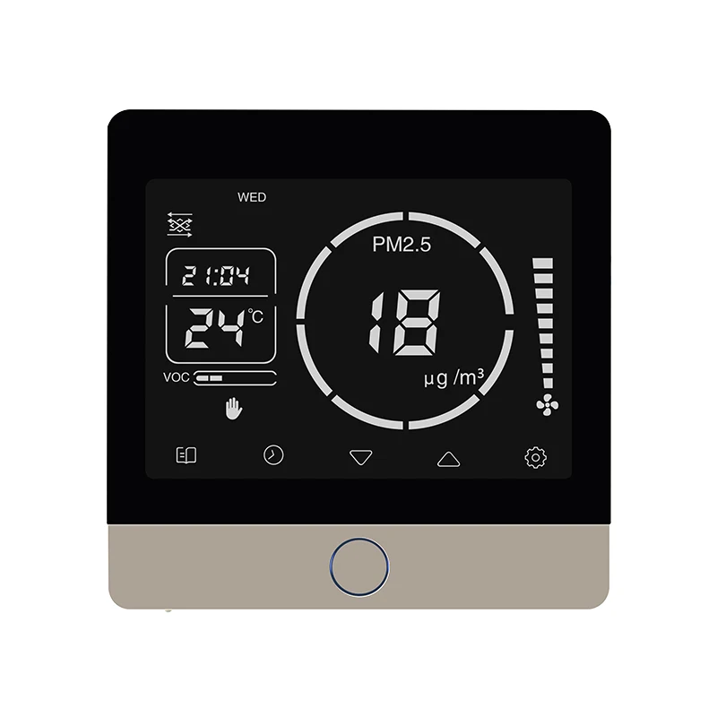 Контроллер вентилятора VOC PM2.5 CO2 с дисплеем температуры modbus