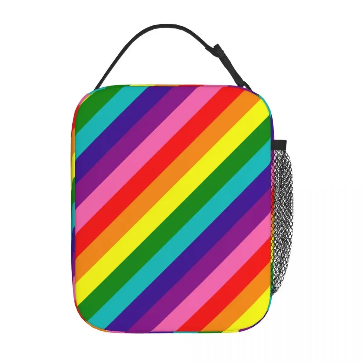 

Оригинальная изолированная сумка для ланча с 8 полосками Радуга, гей Pride ЛГБТ, Термосумка, многоразовая большая сумка-тоут для ланча, школьные сумки для хранения еды