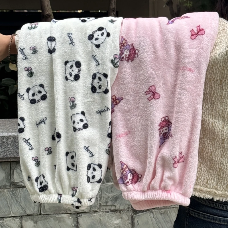 Горячая осень Sanrio Hello Kitty Kuromi Y2k Стиль Пижамные штаны Мультфильм Хип-Хоп Леди