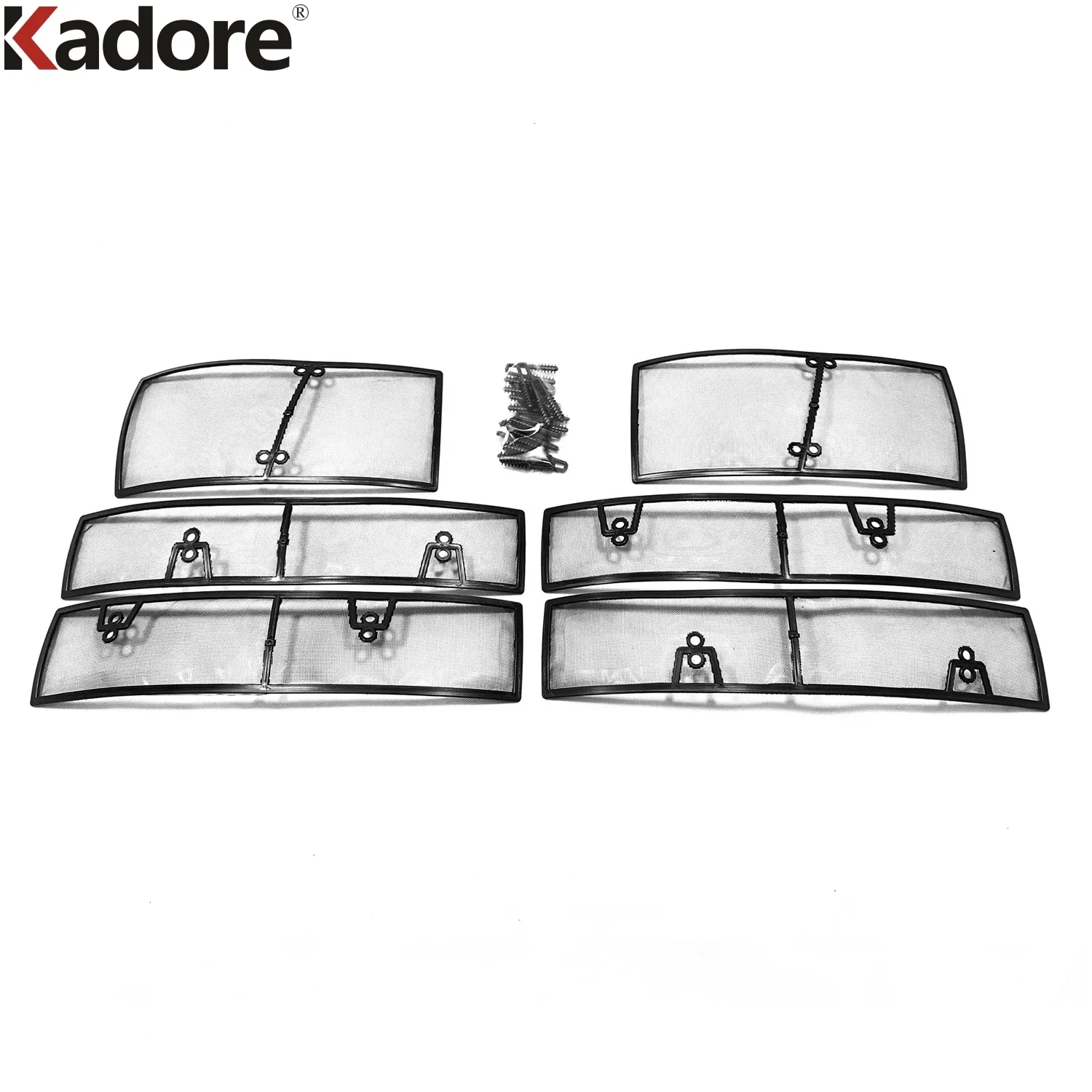 Для Volkswagen VW Tiguan 2017 2018 2019 черная передняя решетка автомобиля сетка от насекомых