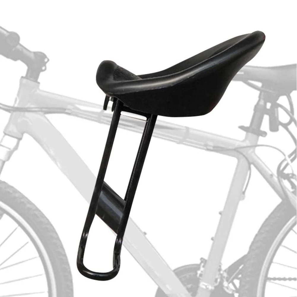 

Sturdy Front Mounted Mountain Bicycle Travel Outdoor Cycling Kids Bike Seat With Back Rest Safety Children Saddle Foot Pedals