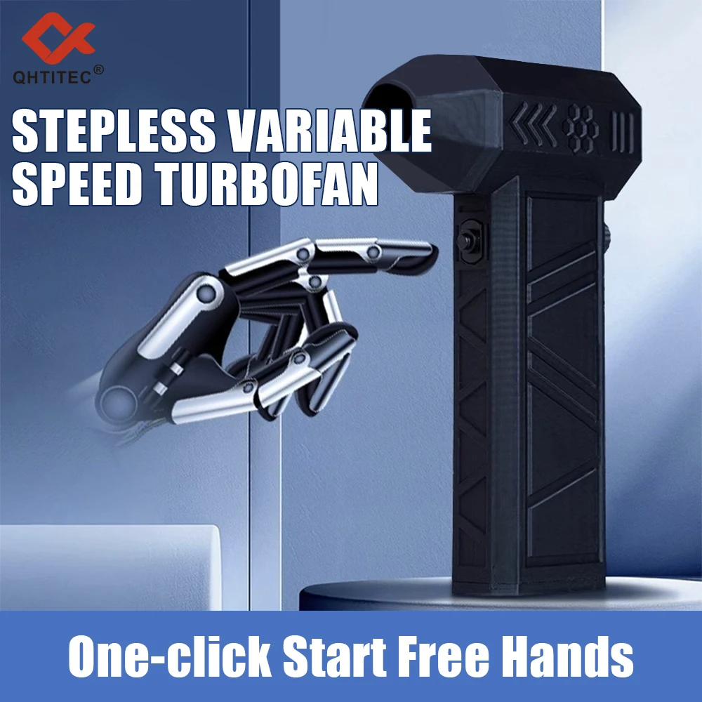 Фото JCD Mini Turbo Jet Fan Turbo Violent Fan Мощный вентилятор с высокоскоростным канальным вентилятором Ручной канальный вентилятор 140000 об/мин Воздуходувка для пыли №1