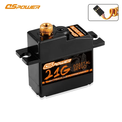DSPOWER Цифровой серводвигатель 21г 17г для RC автомобиля