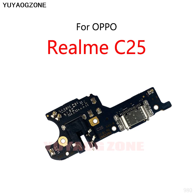 

Оригинальный разъем 10 шт./лот для OPPO Realme C25, USB-порт для зарядки, разъем, гибкий кабель, модуль зарядной платы