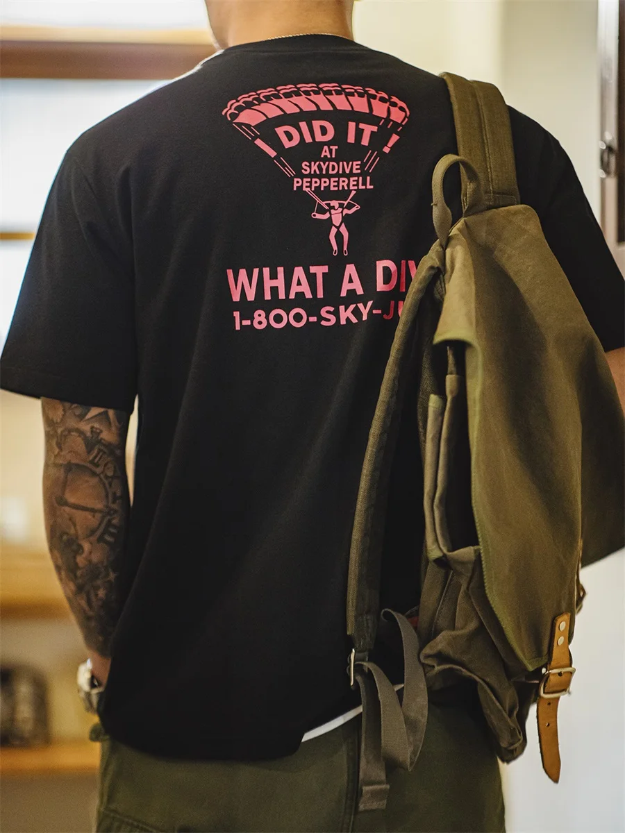 Футболка-карго с коротким рукавом и круглым вырезом