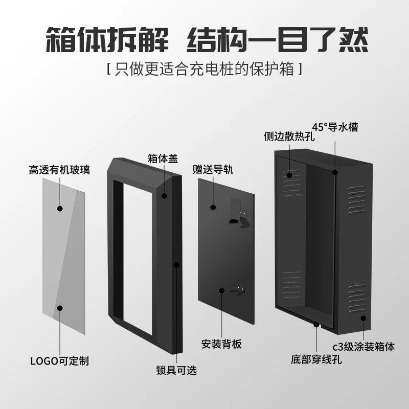 

Tesla MODEL3 Charging Pile Protection Box New Energy Modely Charging Case Outdoor Watertight Caisson Charger