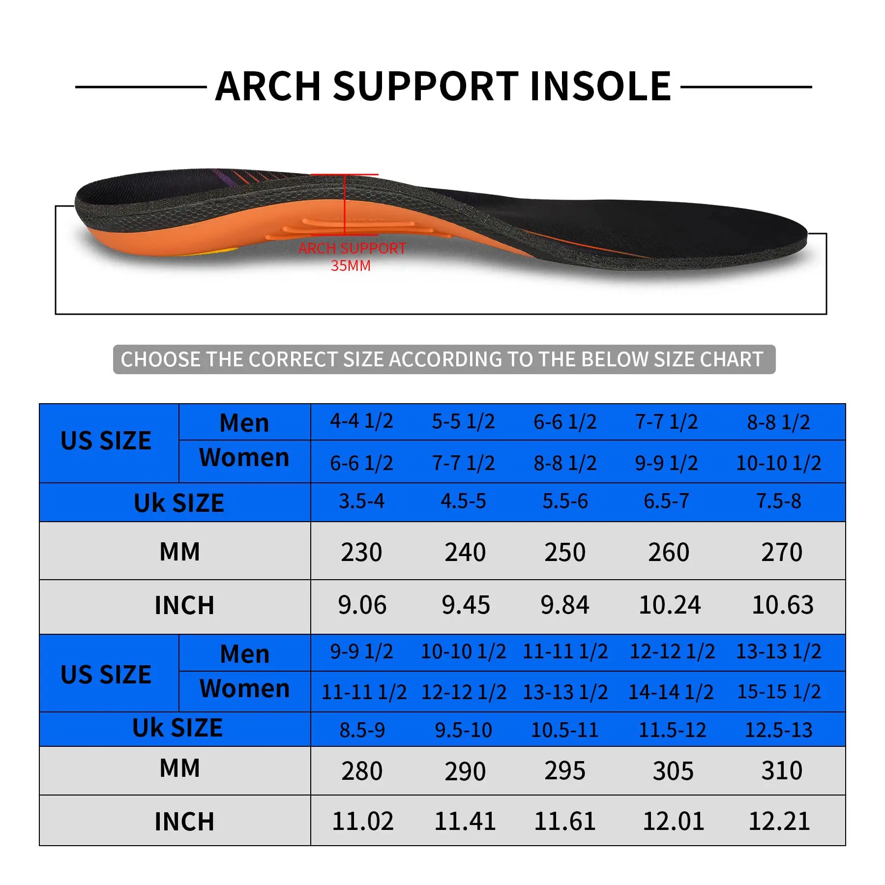 Ортопедические стельки для мужчин и женщин поддержка свода стопы коррекция