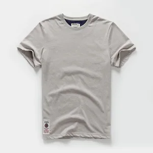 Мужская хлопковая футболка с коротким рукавом и принтом, цвета серый, зеленый, синий