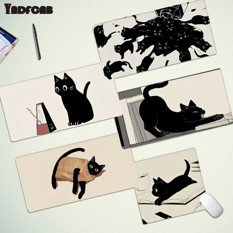 

Kawaii Anime Cat Hot Gamer Speed Mice Retail Small Rubber Mousepad Size For Keyboards Mat Boyfriend Gift