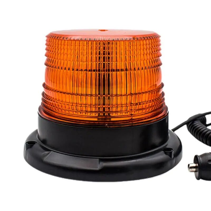 

Amber Strobe Lights Safety Light Warning Beacon Lights 12 LED Flashing Forklift Lights Car Security Lamp With Magnetic Base For