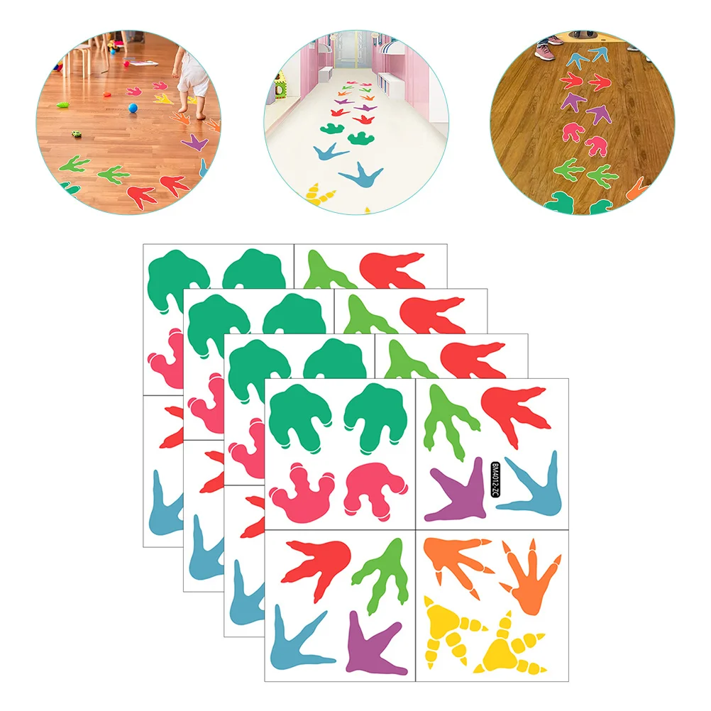 

Dinosaur Game Footprints Floor Stickers Kids Room Decor Party Decorations Decals Boys Birthday Wall
