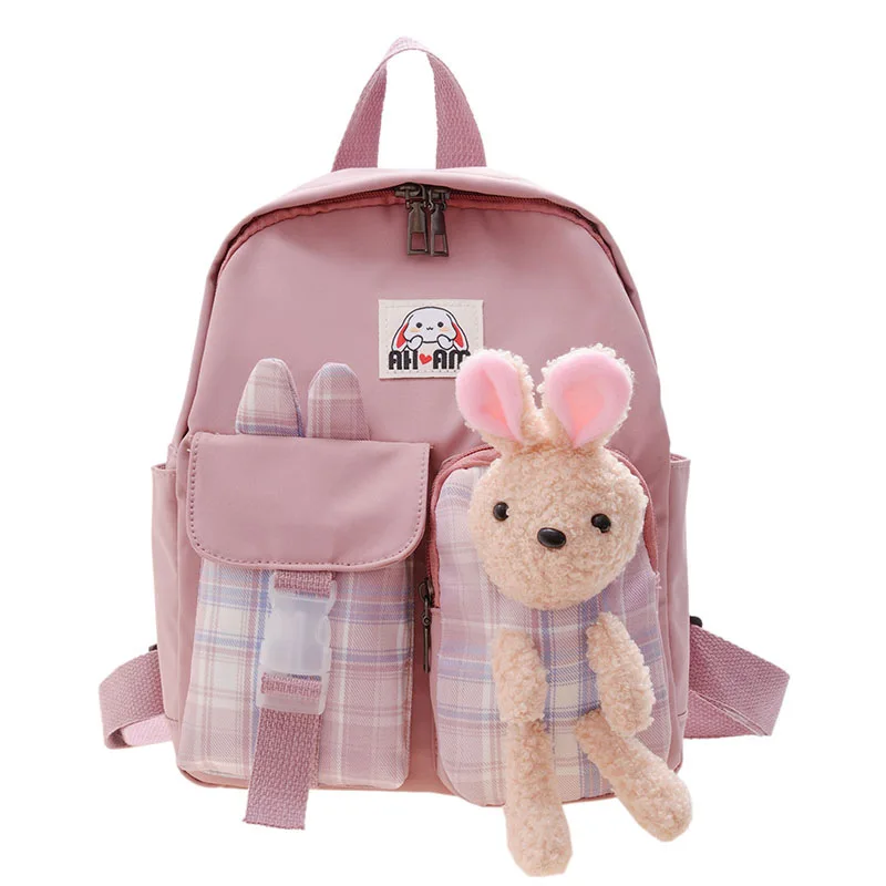 New Children's Backpack 2-5 Years Old Kindergarten Children Cartoon Backpack Cute Fashion Rabbit Schoolbag Children Gift