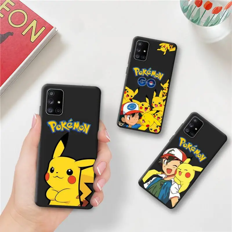 

Pokemon Pikachu Ash Ketchum Phone Case For Samsung Galaxy A52 A21S A02S A12 A31 A81 A10 A30 A32 A50 A80 A71 A51 5G