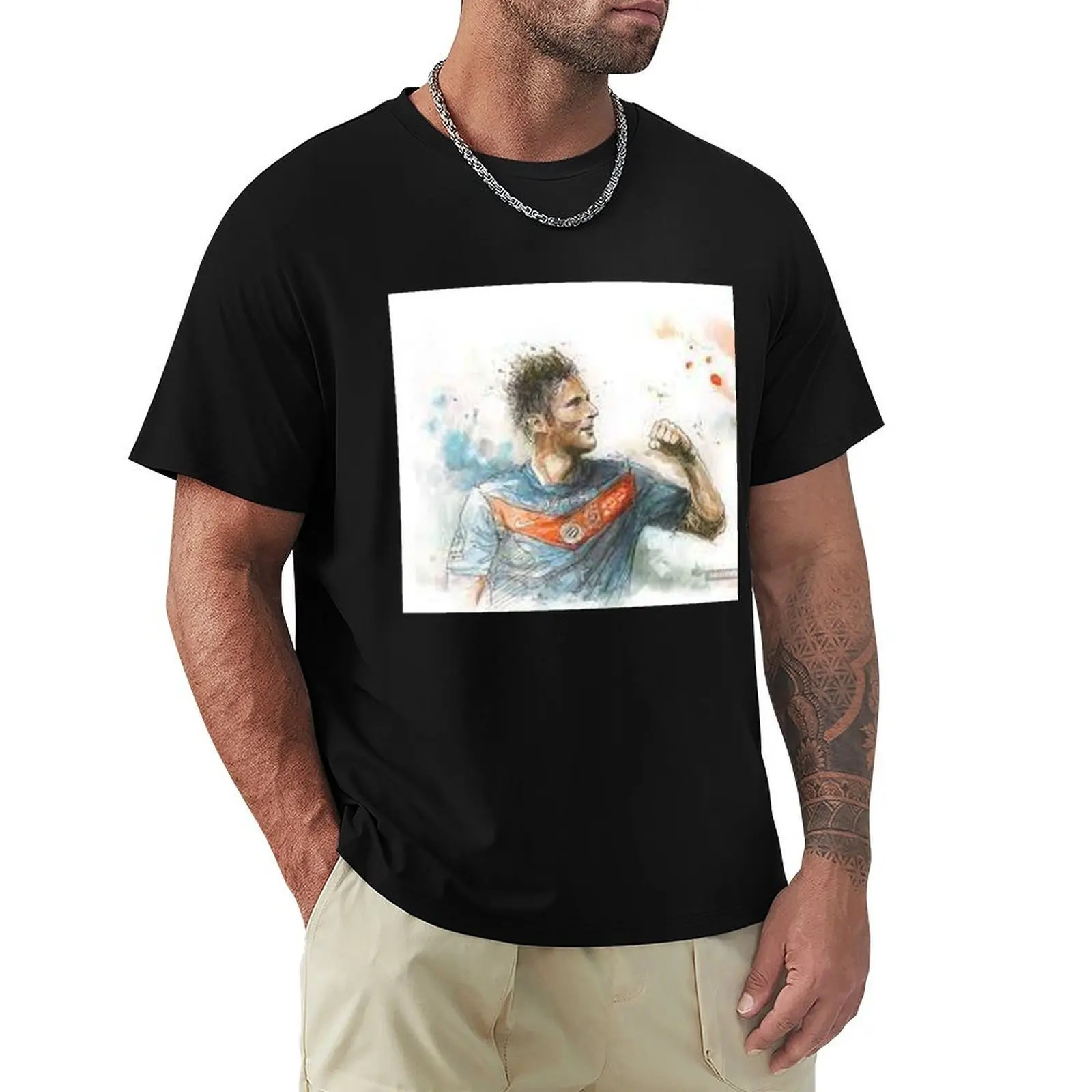 Лучшая футболка футбольного игрока Оливье гирадд милые топы тяжелые мужские