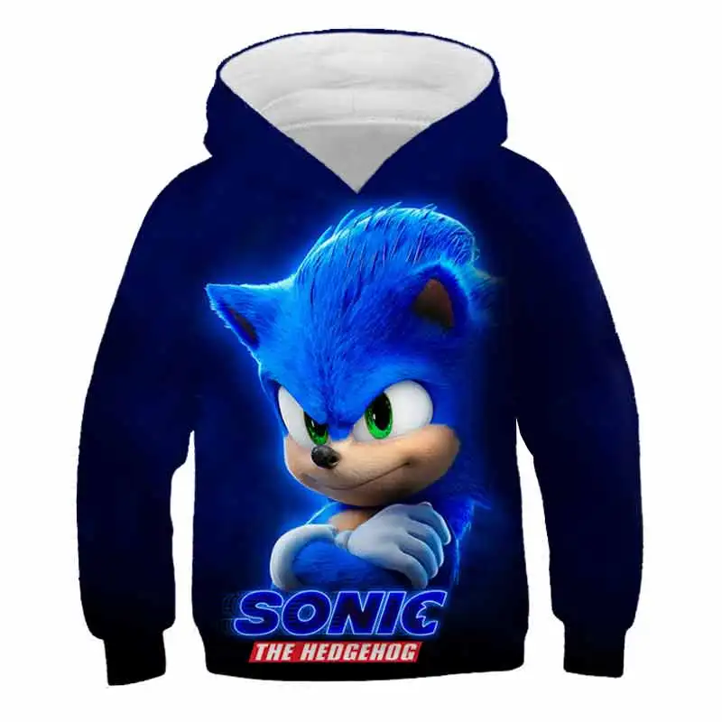 

Sonic 2 Boys Clothes Sonic Hoodies Summer Kids Baby Cartoon Shorts Girls Sweatshirts Sport Children Clothing 4-14 Years Hoodie