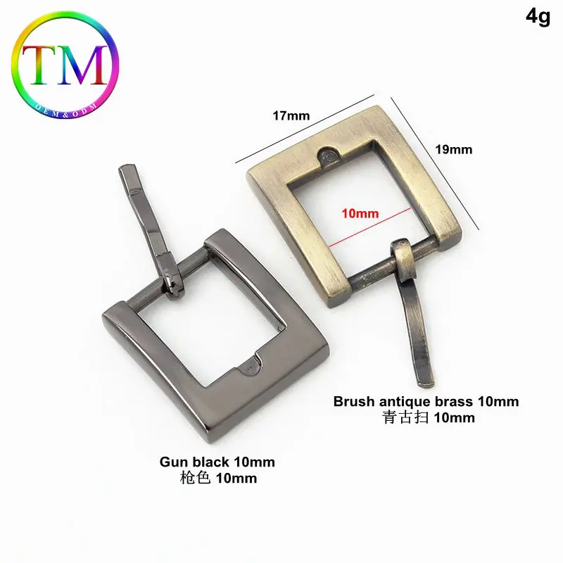 10-50Pcs High Quality Turn Buckle Flat Square Metal Pin Buckles Strap Webbing Adjustable Buckles Purse Bag Belt Accessories