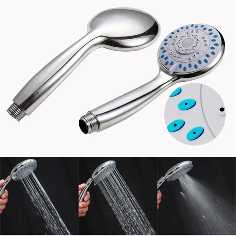 

Bath Shower Adjustable Jetting Shower Head Water Saving Handheld Bathroom Adjustable 5 Modes SPA Shower Bath Head