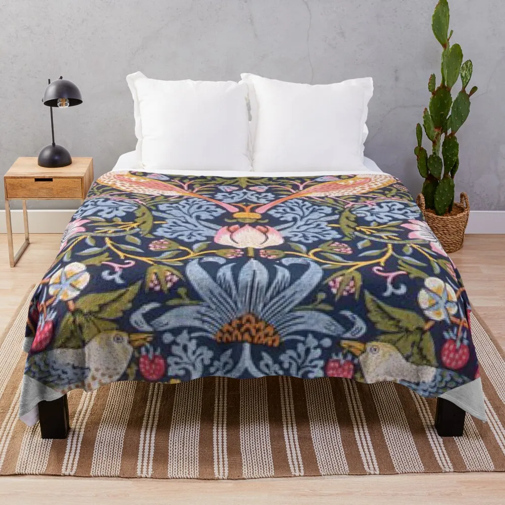

William Morris Print Throw Blanket Multi-Purpose Picnic Blanket