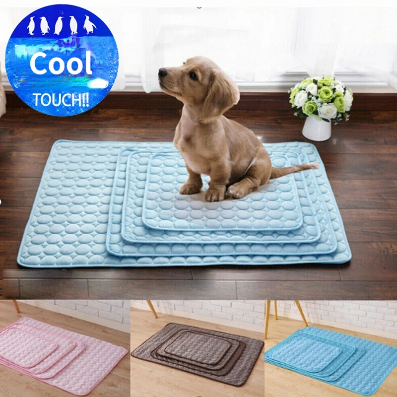 

Dog Mat Cooling Summer Pad Mat for Dogs Cat Blanket Sofa Breathable Pet Dog Bed Summer Washable for Small Medium Large Dogs