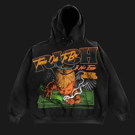 Рисунок 2 - Толстовка мужская оверсайз с круглым вырезом