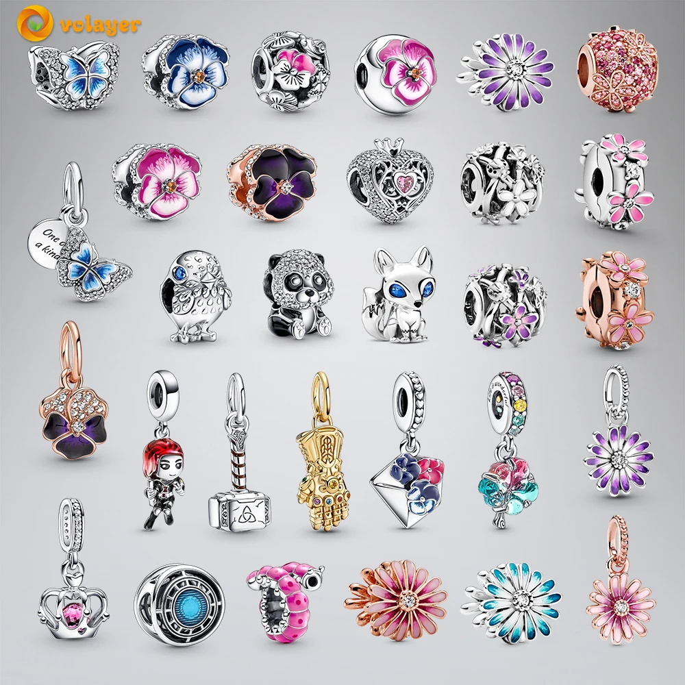 2022 Volayer дневная бабочка Панси цветок панда ромашки подходят для оригинальных