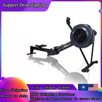 all steel foldable wind resistance rowing machine professional household body building air rower