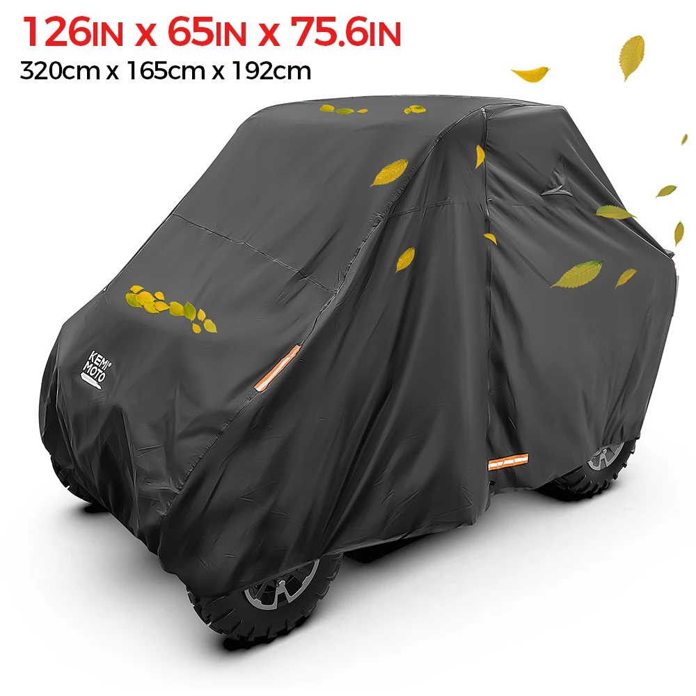 126x65x75.6 UTV Heavy Duty Cover Compatible with Polaris RZR 900 XP 1000 Turbo Ranger General for Kawasaki for CFMOTO ZFORCE