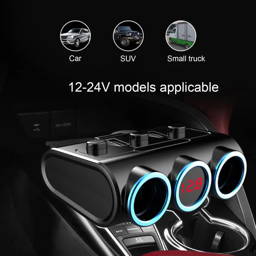 

24 В тестер напряжения с двумя USB-портами ЖК-дисплей монитор зарядное устройство для телефона аксессуары